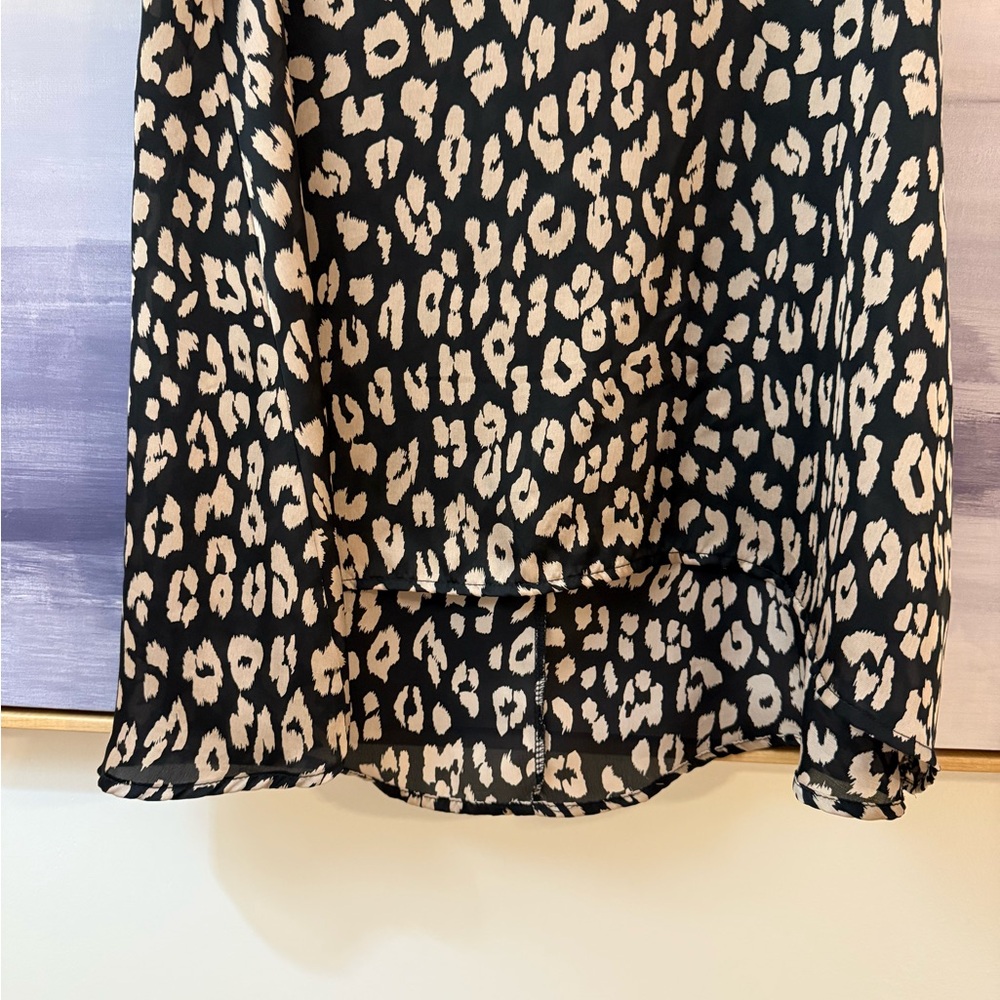 Black and Bronze Animal Print Sleeveless Tank Women’s Small - Picture 5 of 5